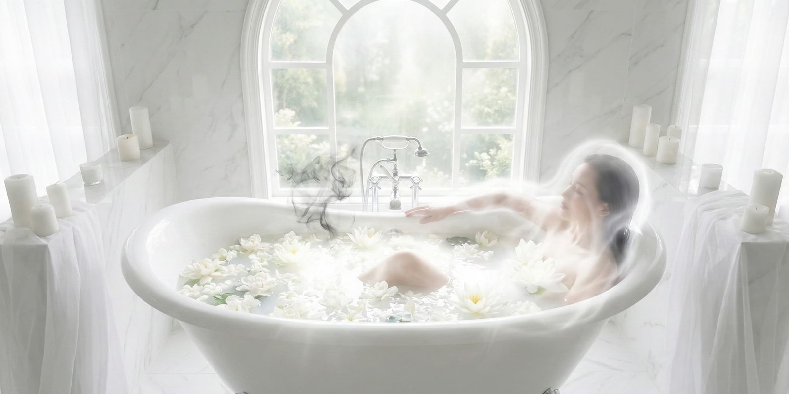 Baño de flores blancas para renovación espiritual: Purifica tu alma y atrae la paz