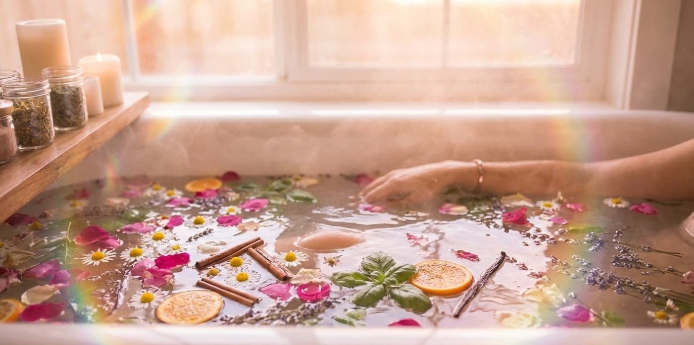 Baño de hierbas dulces para el amor: Abre tus caminos a la ternura y la pasión
