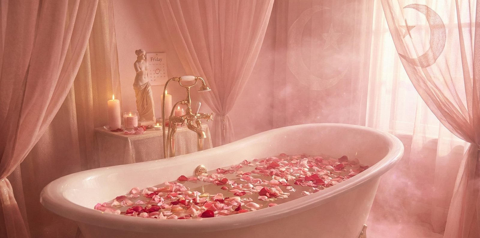 Baño de pétalos de rosa el viernes: El ritual de Venus para el amor y la seducción