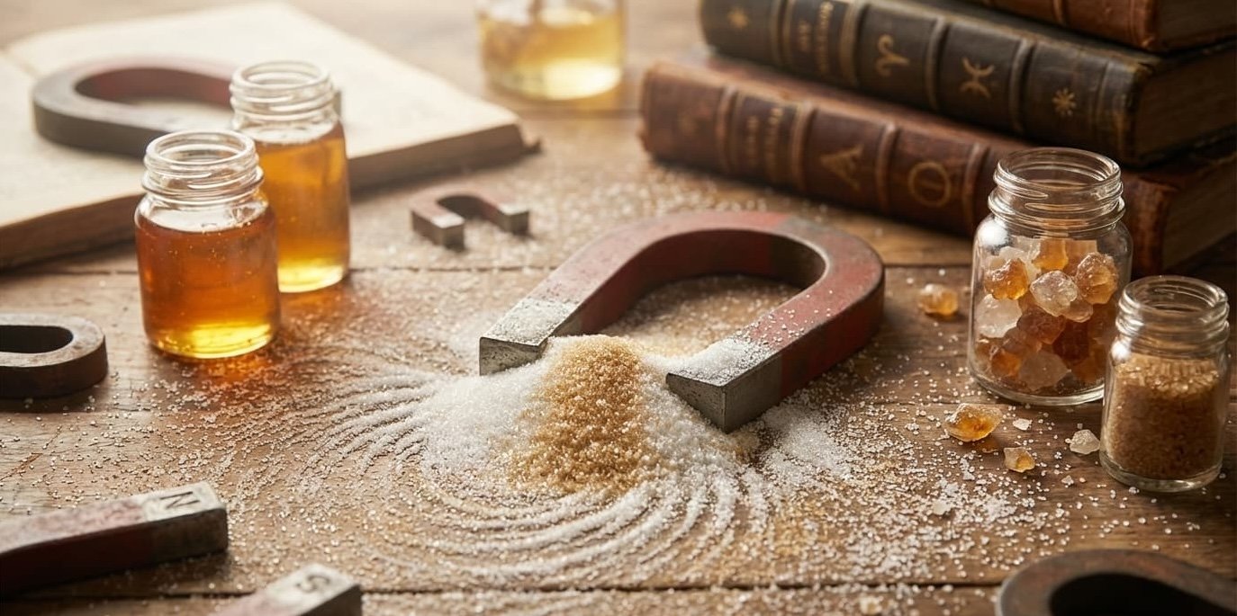 Ritual con Imán y Azúcar para Atraer: Trabajo Práctico de Magnetismo y Dulzura