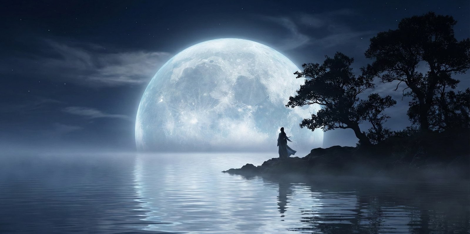 Soñar con luna llena: significado de ciclos, intuición y lo femenino