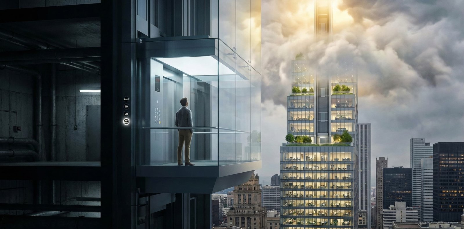 Soñar con subir en ascensor: significado de subir, bajar o quedarte atascado