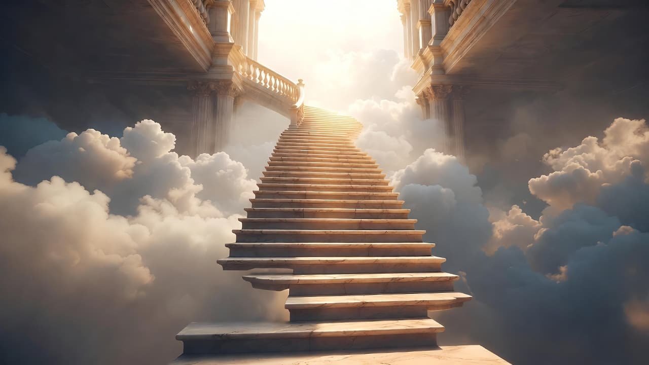 Soñar con una escalera muy alta: El vértigo del éxito y el miedo a caer